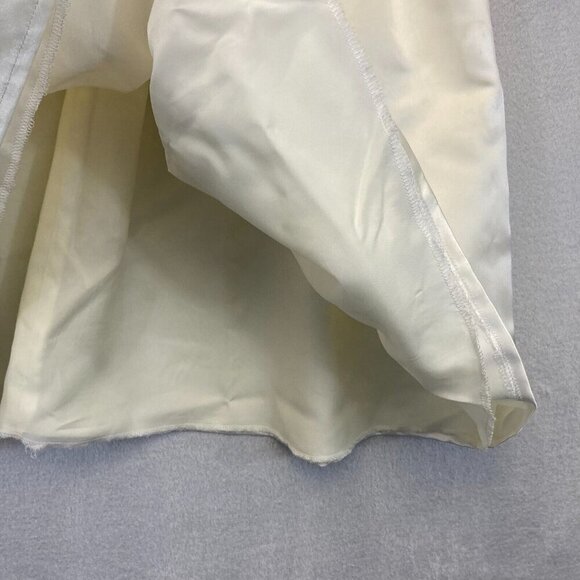 Rina diMontella Lace Satin Dress Womens Size 6 Black Ivory Knee Prom Hoco Formal - Picture 10 of 16